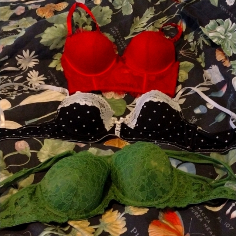 34C Victoria's secret & more Christmas  bras